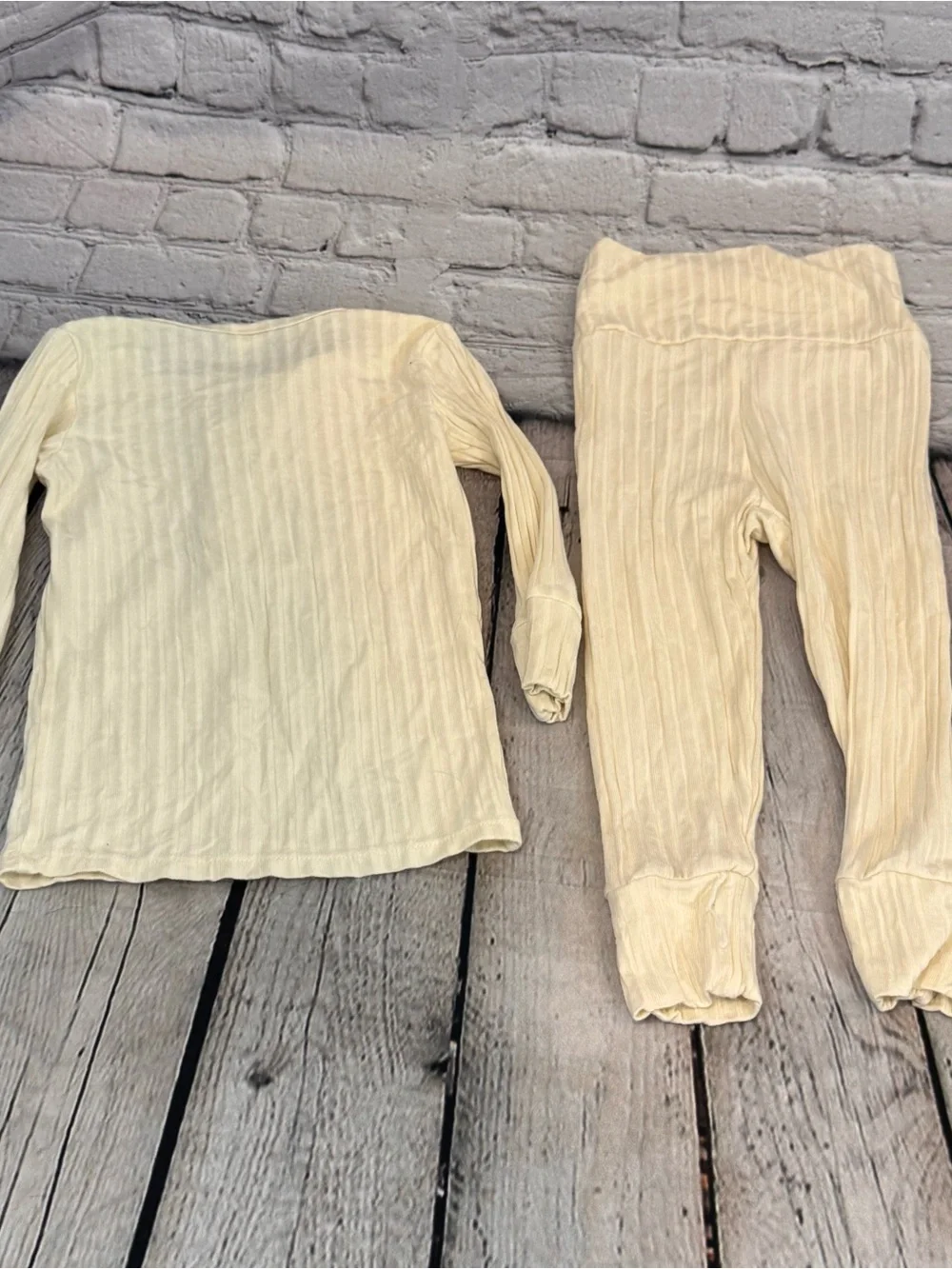 Lou Lou Ribbed Cream Baby Outfit